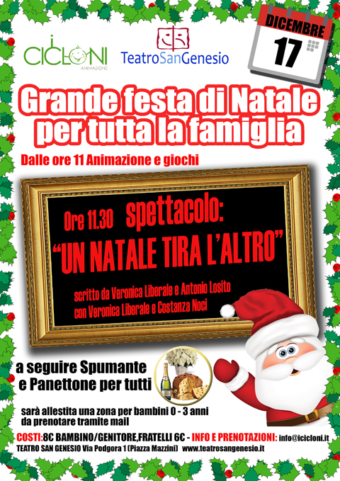 Feste Di Natale Per Bambini.Teatro San Genesio Roma